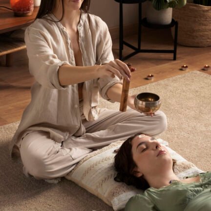 person-conducting-reiki-therapy